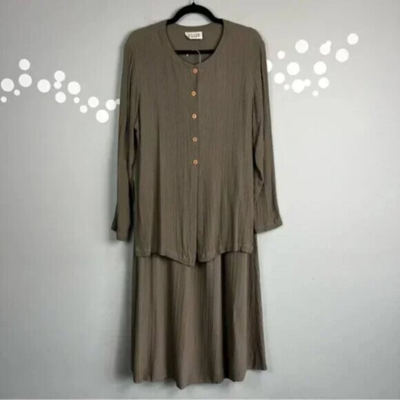 Eileen Fisher Fluid Drape Skirt Set Size S - Picture 1 of 12